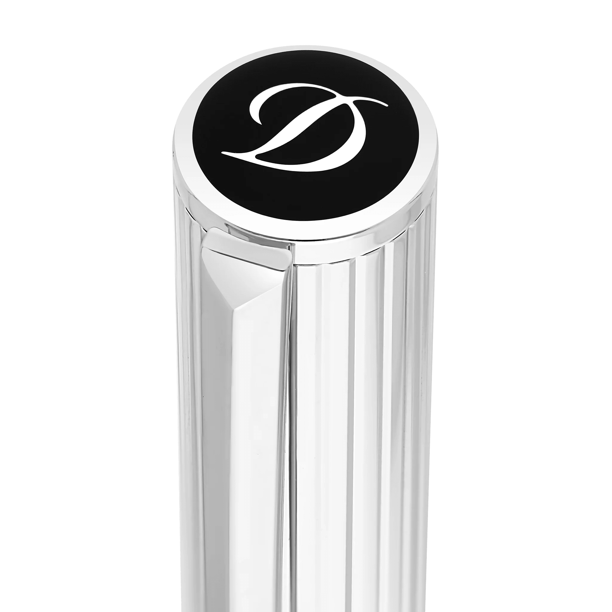 S T Dupont D - Initial Rollerball Pen - Duo Tone - Chrome Trim - Pen Boutique Ltd