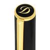 S T Dupont D - Initial Rollerball Pen - Black - Gold Trim - Pen Boutique Ltd