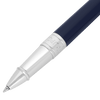 S T Dupont D - Initial Rollerball Pen - Blue - Chrome Trim - Pen Boutique Ltd