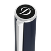 S T Dupont D - Initial Rollerball Pen - Blue - Chrome Trim - Pen Boutique Ltd