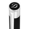 S T Dupont D - Initial Ballpoint Pen - Black - Chrome Trim - Pen Boutique Ltd
