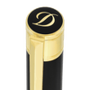 S T Dupont D - Initial Ballpoint Pen - Black - Gold Trim - Pen Boutique Ltd
