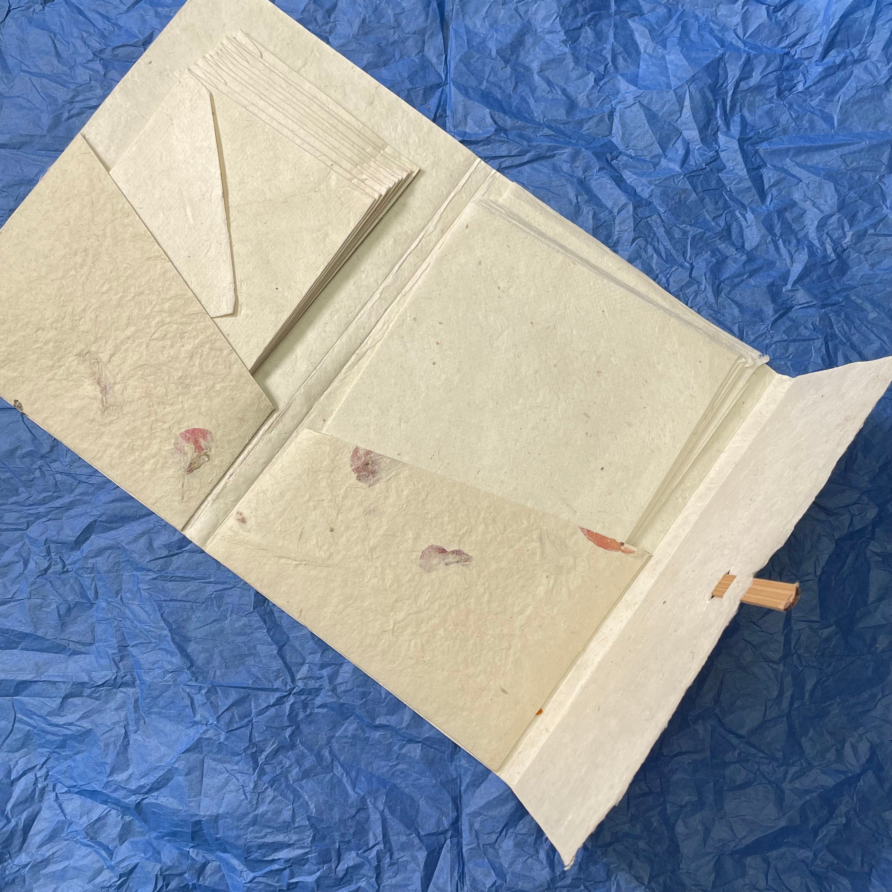 Monk Paper Lokta Stationery Writing Set - Bougainvillea - Pen Boutique Ltd