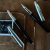 On Sale: Sheaffer 100 Fountain Pen and Rollerball SET - Black Lacquer Chrome Cap - Pen Boutique Ltd