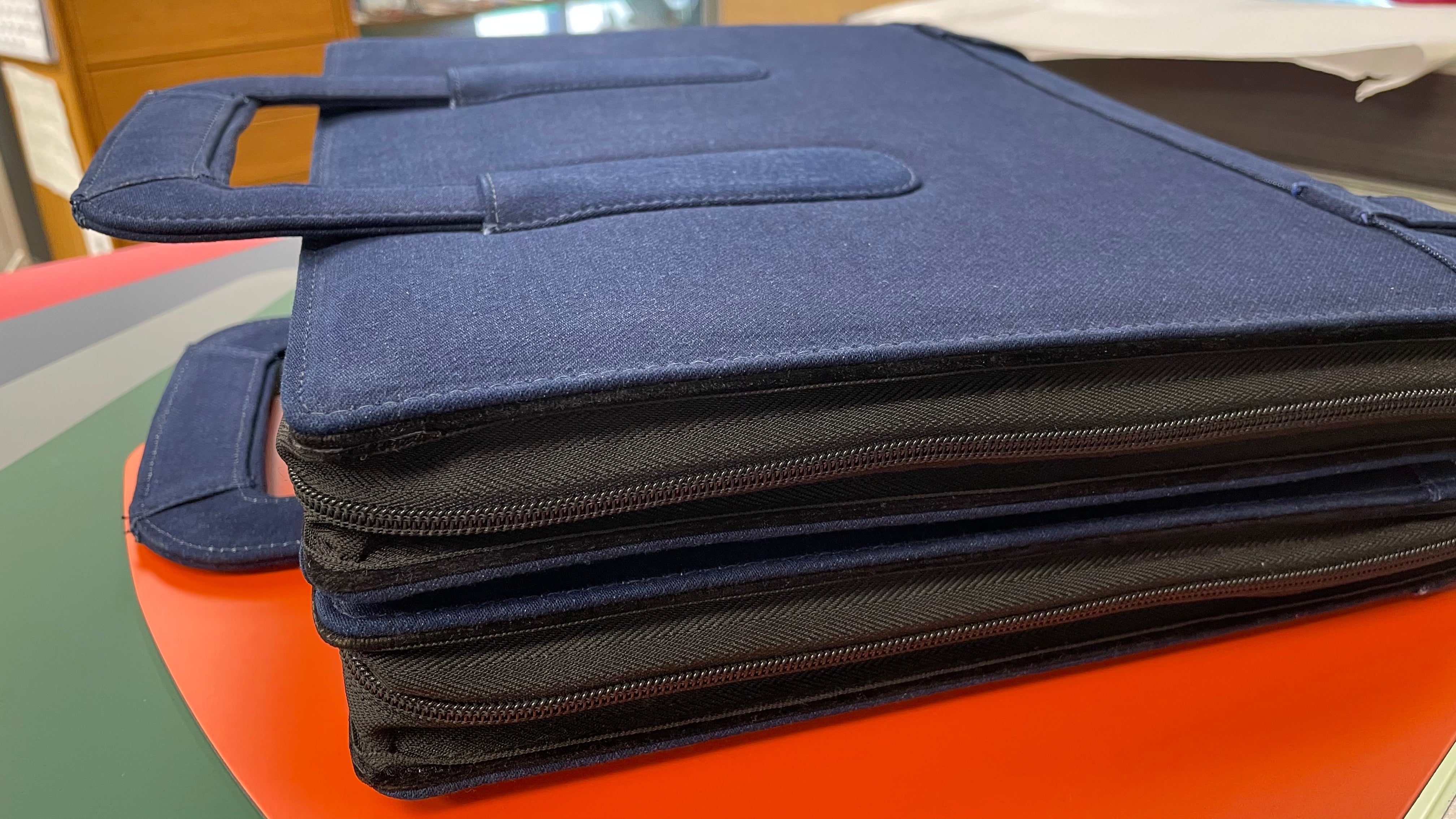 Girologio Cotton Denim Pen Case - 96 Zip - Pen Boutique Ltd