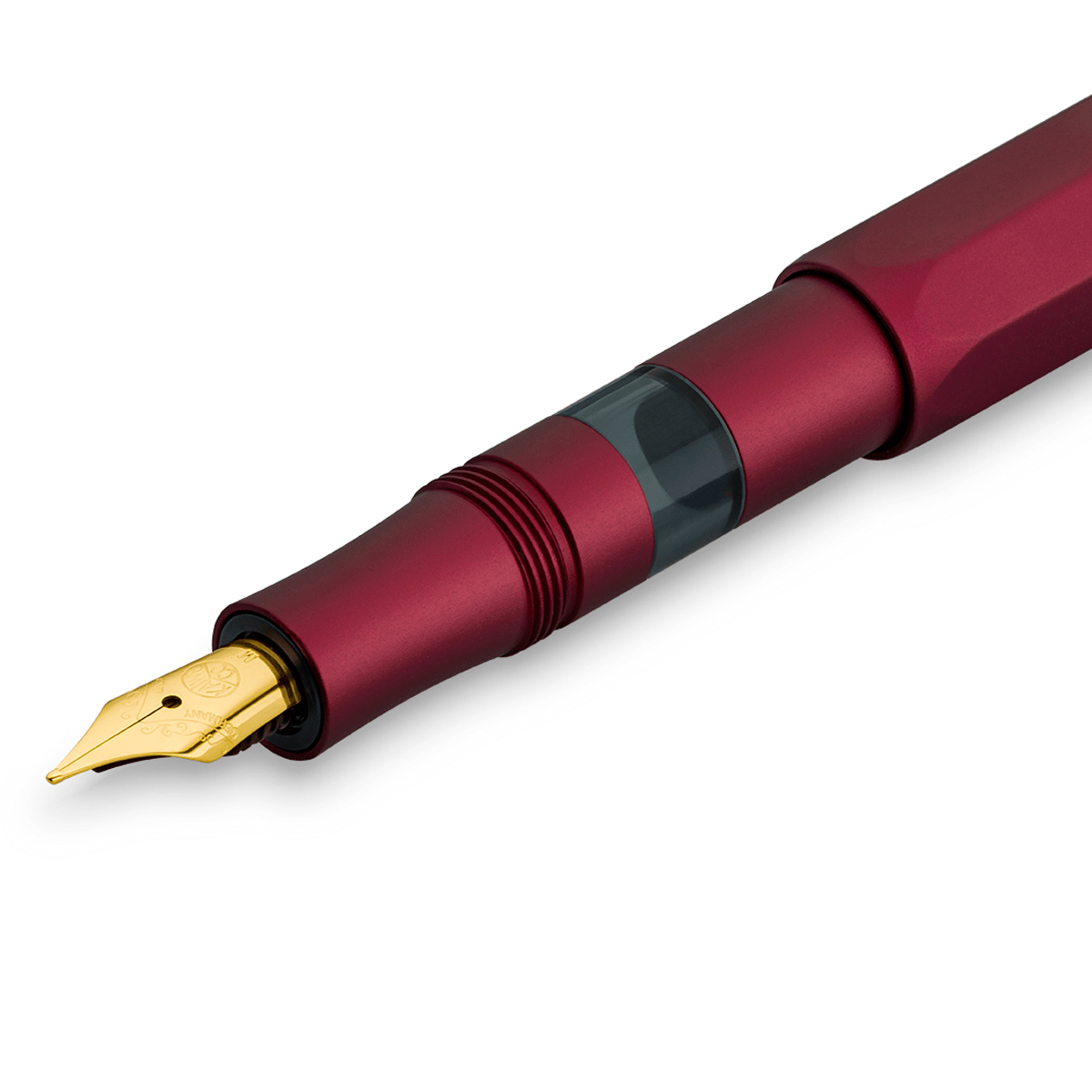 Kaweco Sport Piston Filler Fountain Pen - Solo Bordeaux - Gold Trim - Pen Boutique Ltd