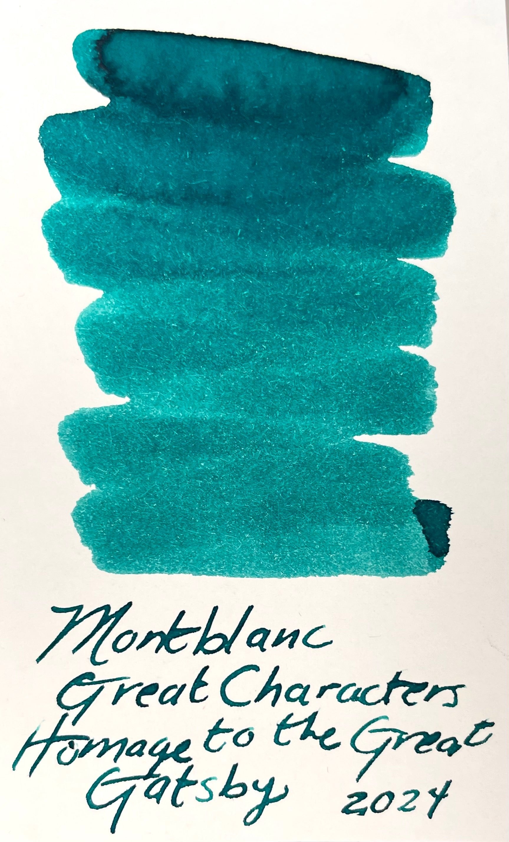 Montblanc Great Characters Ink Bottle - Great Gatsby Green - 50ml - Pen Boutique Ltd