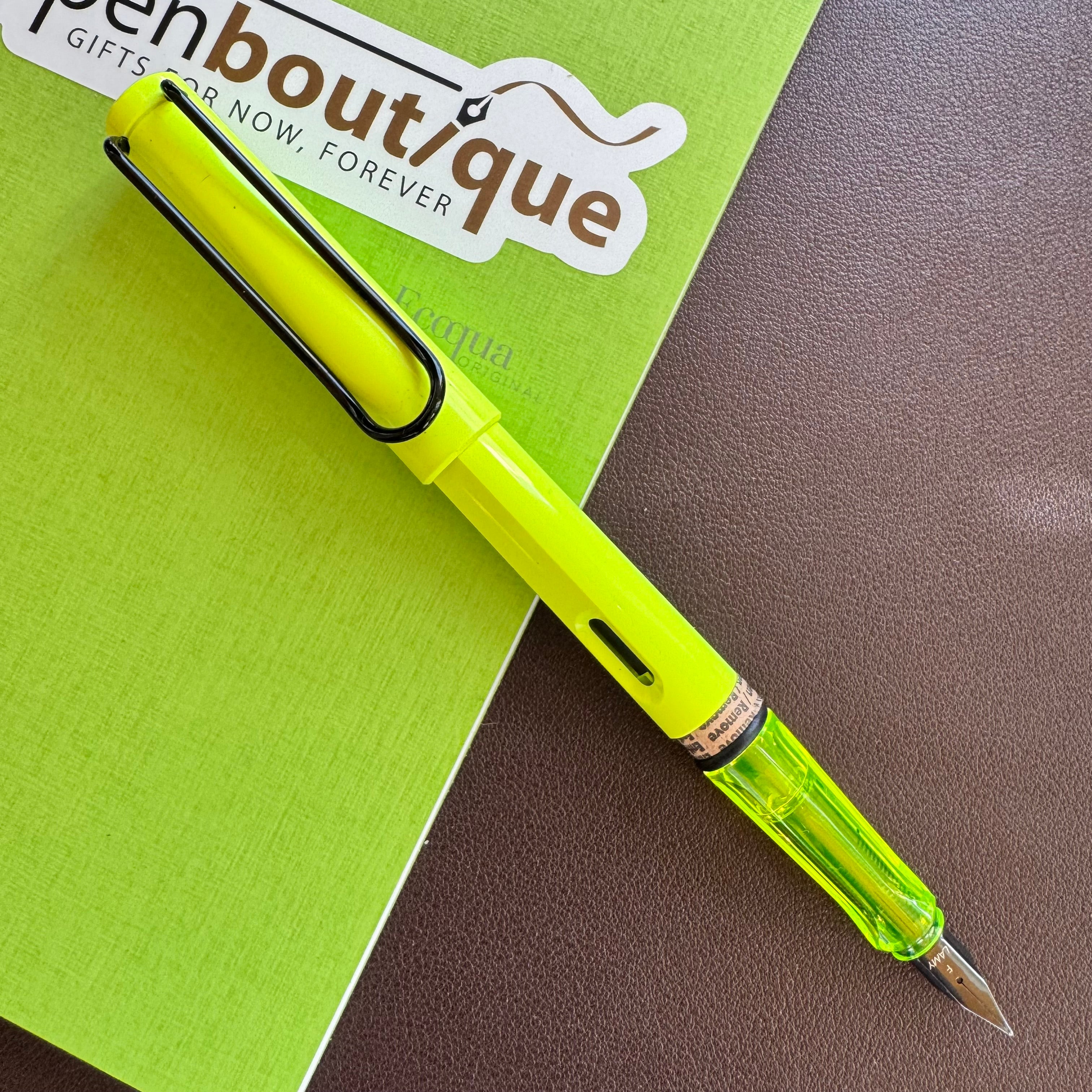 Lamy Safari Fountain Pen - Neon Yellow (Special Edition) - Pen Boutique Ltd