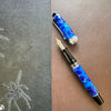 Aurora Optima Auroloide Fountain Pen - Blue - Silver Trim - Pen Boutique Ltd