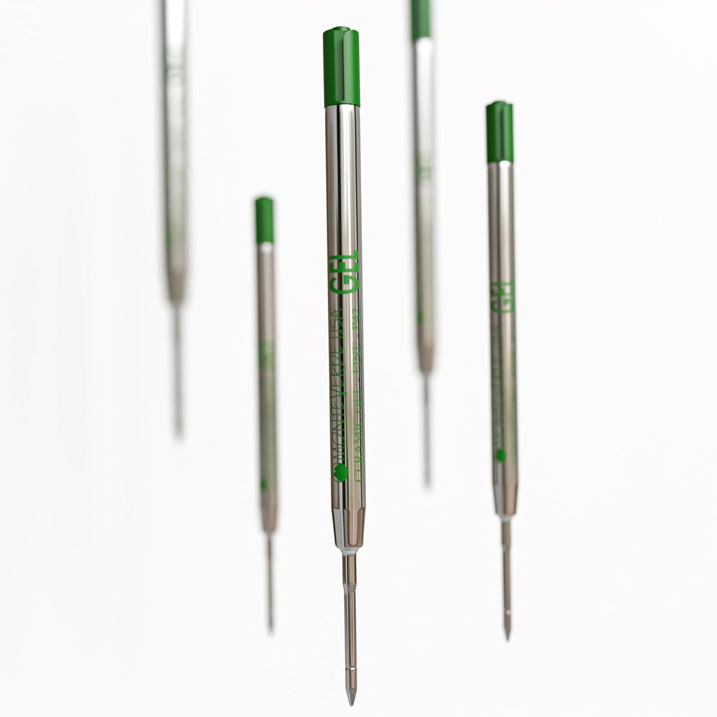 Monteverde Capless Gel Refill (to fit Parker) - Green - 0.7 mm Fine Point (1/pack) - Pen Boutique Ltd