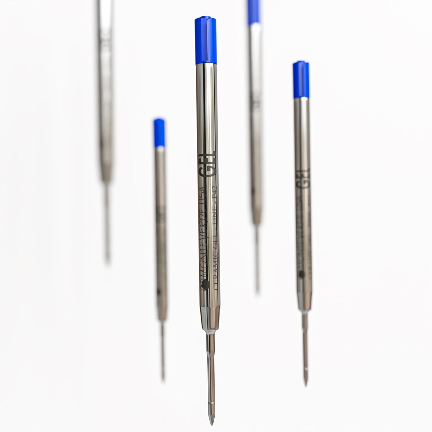 Monteverde Capless Gel Refill (to fit Parker) - Blue - 0.7 mm Fine Point (1/pack) - Pen Boutique Ltd