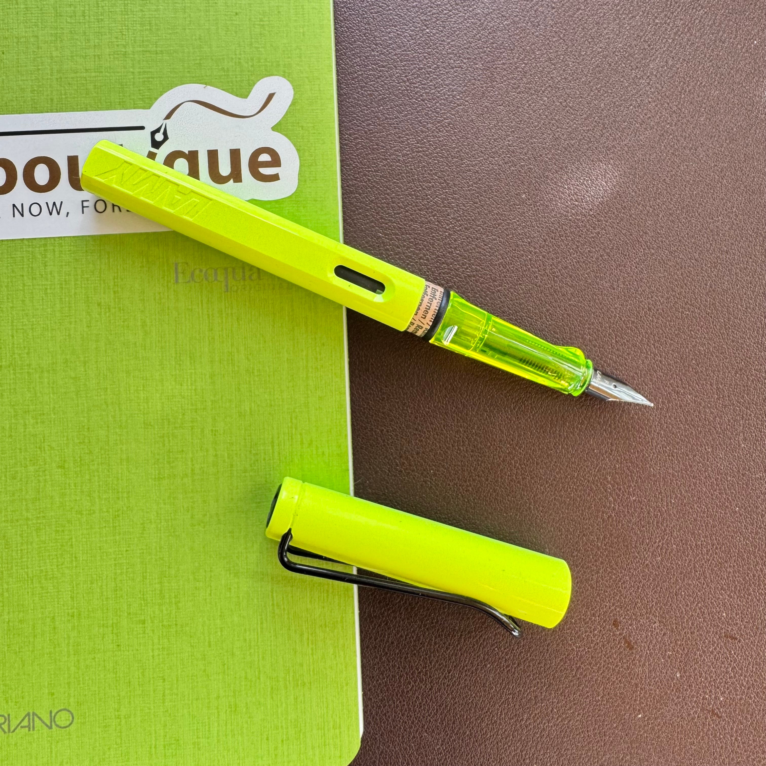 Lamy Safari Fountain Pen - Neon Yellow (Special Edition) - Pen Boutique Ltd