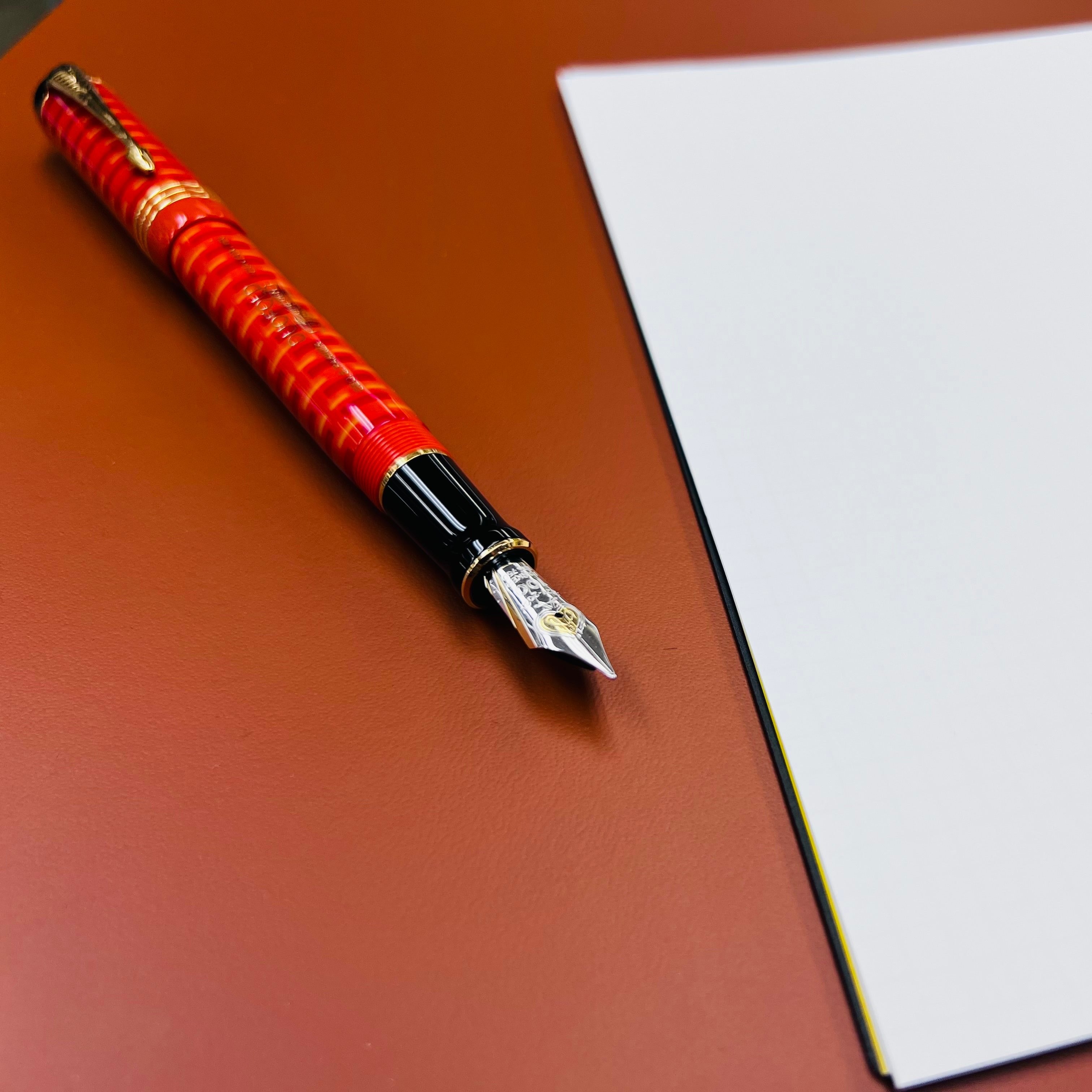 Girologio Repurposed Italian Leather Writing Mat - Pen Boutique Ltd