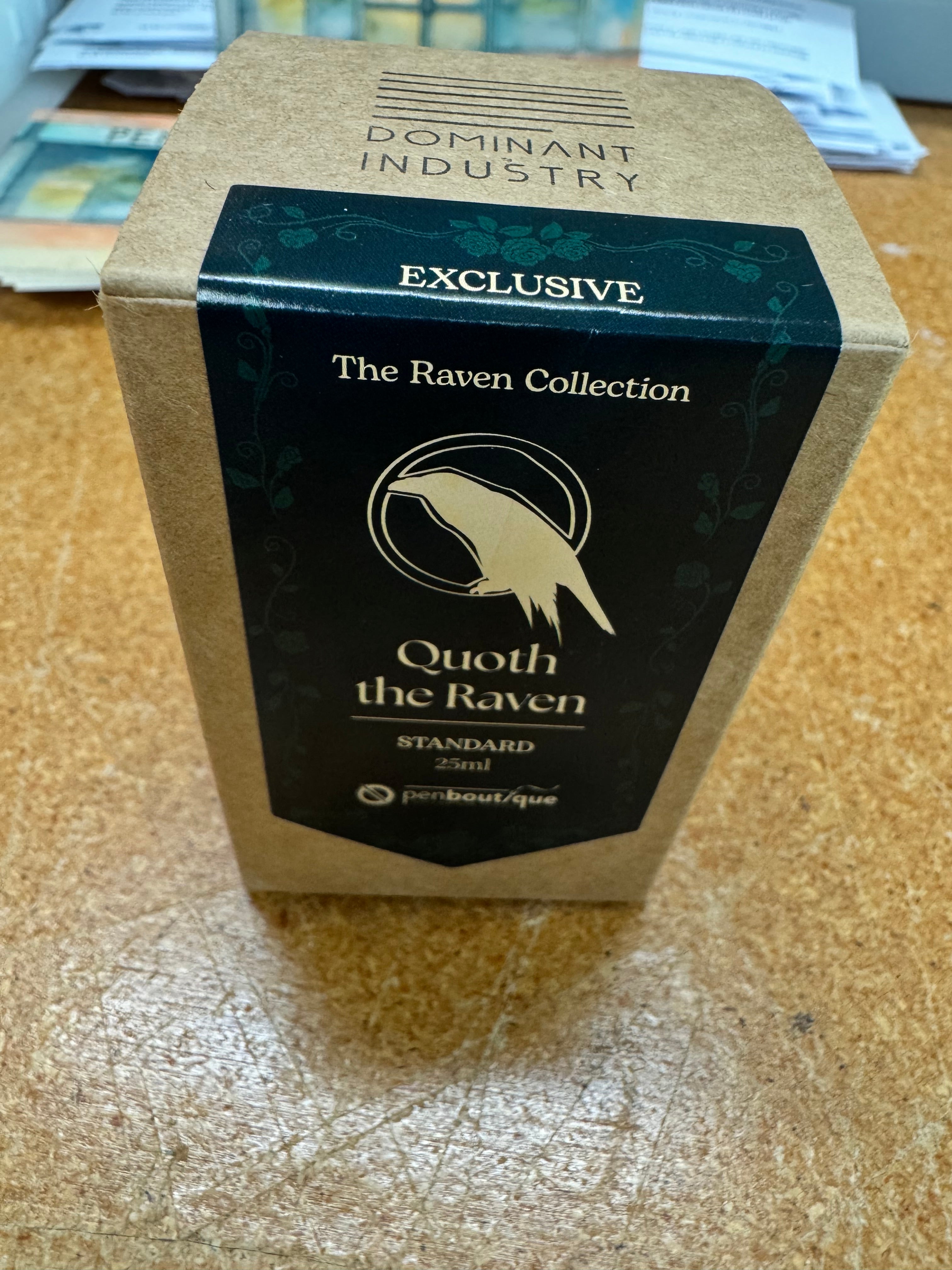 Dominant Industry x Pen Boutique Standard Ink Bottle - Raven Series - Quoth The Raven - Pen Boutique Ltd