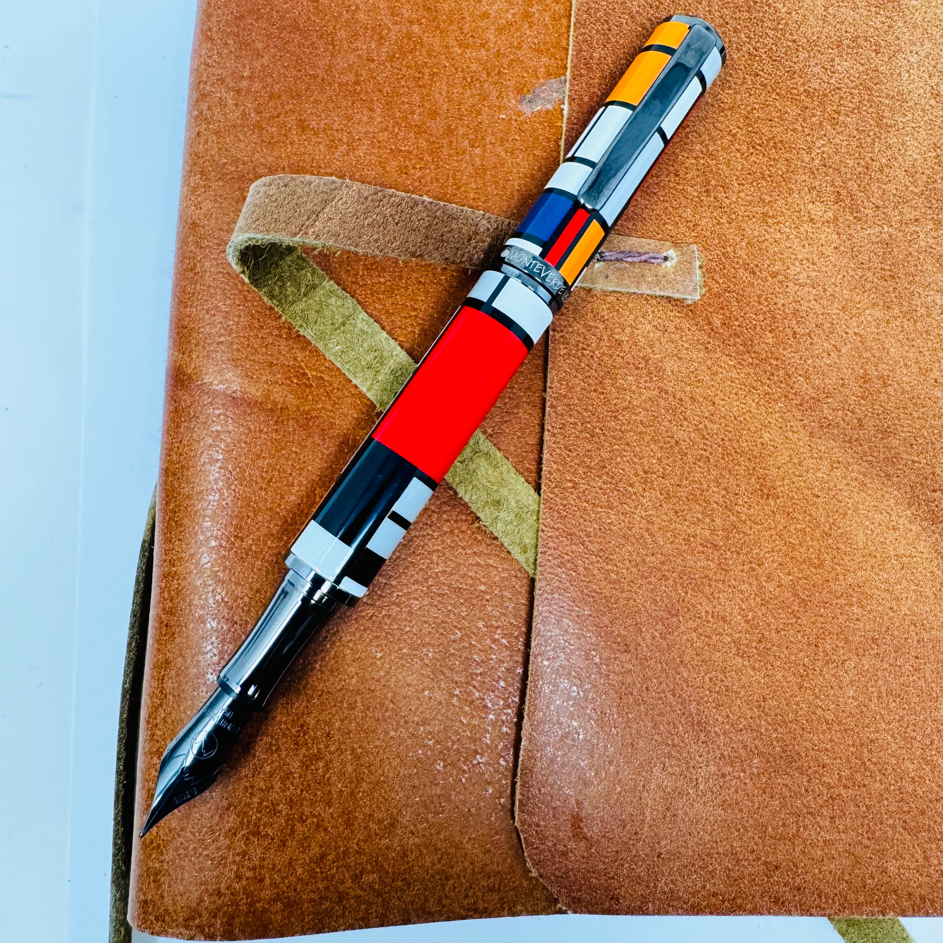 Monteverde Regatta Mondrian Limited Edition 921 Fountain Pen with ink. - Pen Boutique Ltd
