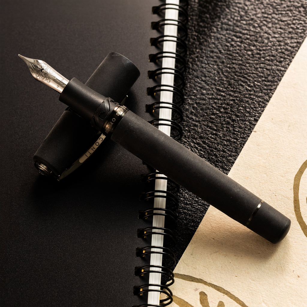Visconti Homo Sapiens Fountain Pen - Dark Age - Volcano Lava Black-Pen Boutique Ltd