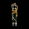 David Oscarson Green Wood Snake Fountain Pen - Verdigris (Limited Edition) - Pen Boutique Ltd