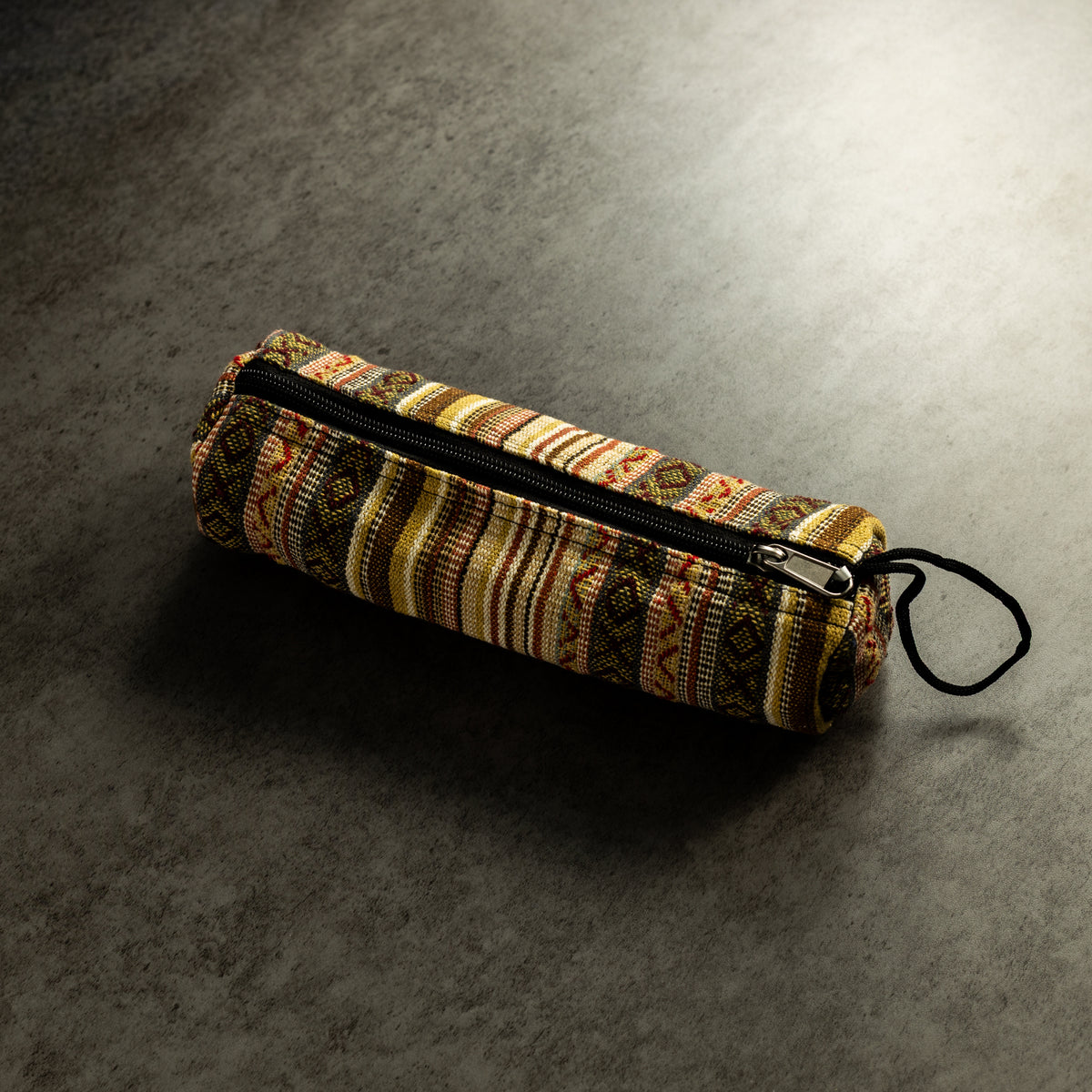 Pen Boutique Sherpa Pencil Bag - Multi Brown Stripe Print (Zipper Closure) - Pen Boutique Ltd