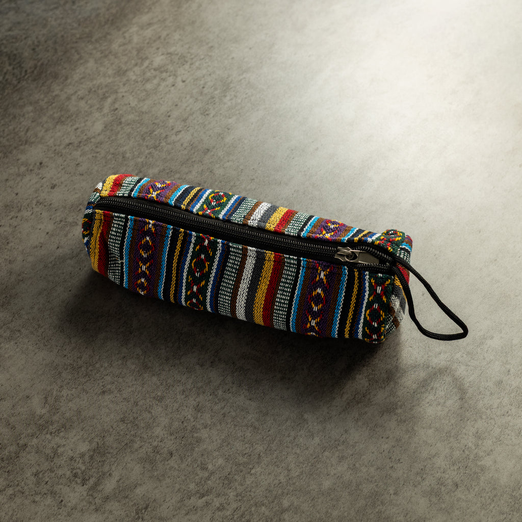 Pen Boutique Sherpa Clothing Pen and Pencil Bag - Multicolor Stripe Print (Zipper Closure) - Pen Boutique Ltd