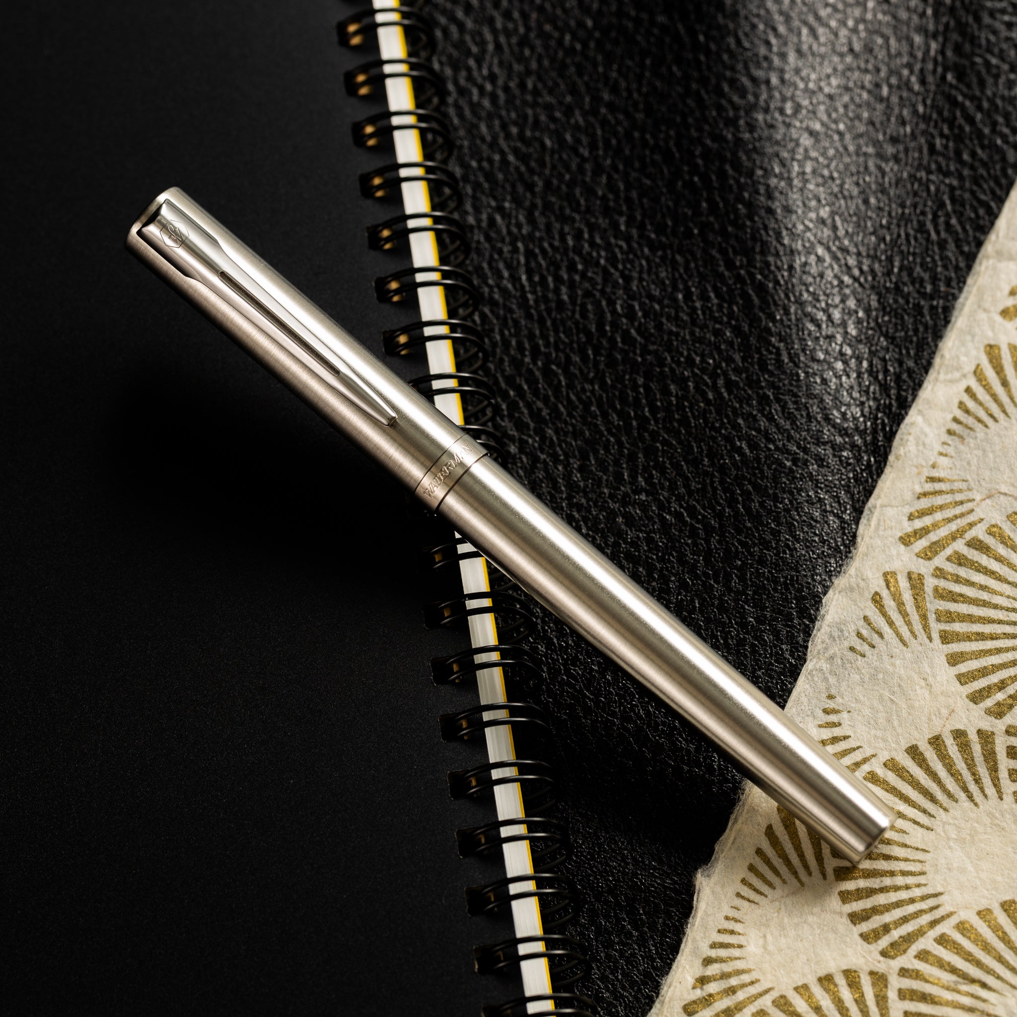 Waterman Impression Fountain Pen - Stainless Steel - Chrome Trim - Pen Boutique Ltd