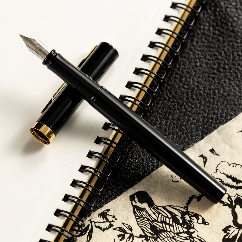 Waterman Impression Fountain Pen - Black - Gold Trim - Pen Boutique Ltd