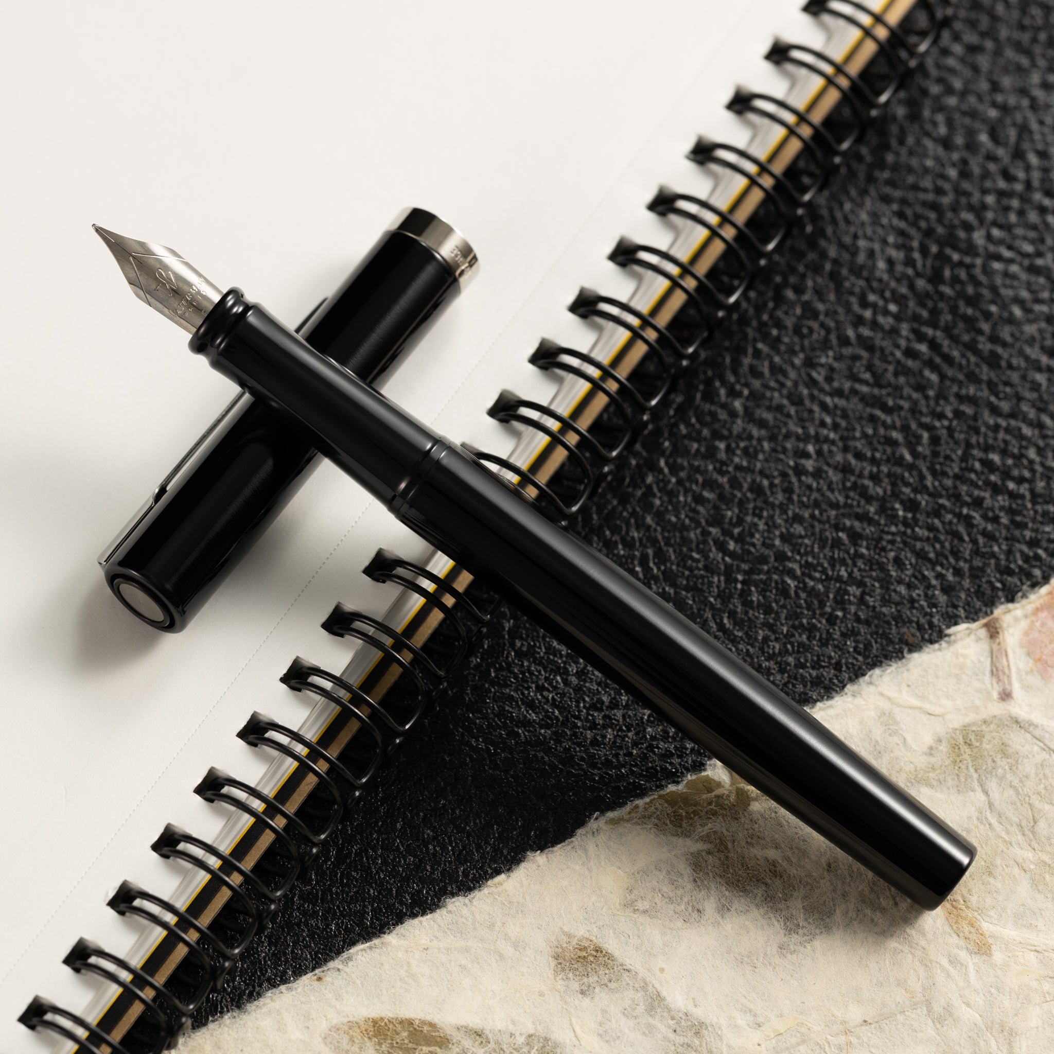 Waterman Impression Fountain Pen - Black - Chrome Trim - Pen Boutique Ltd