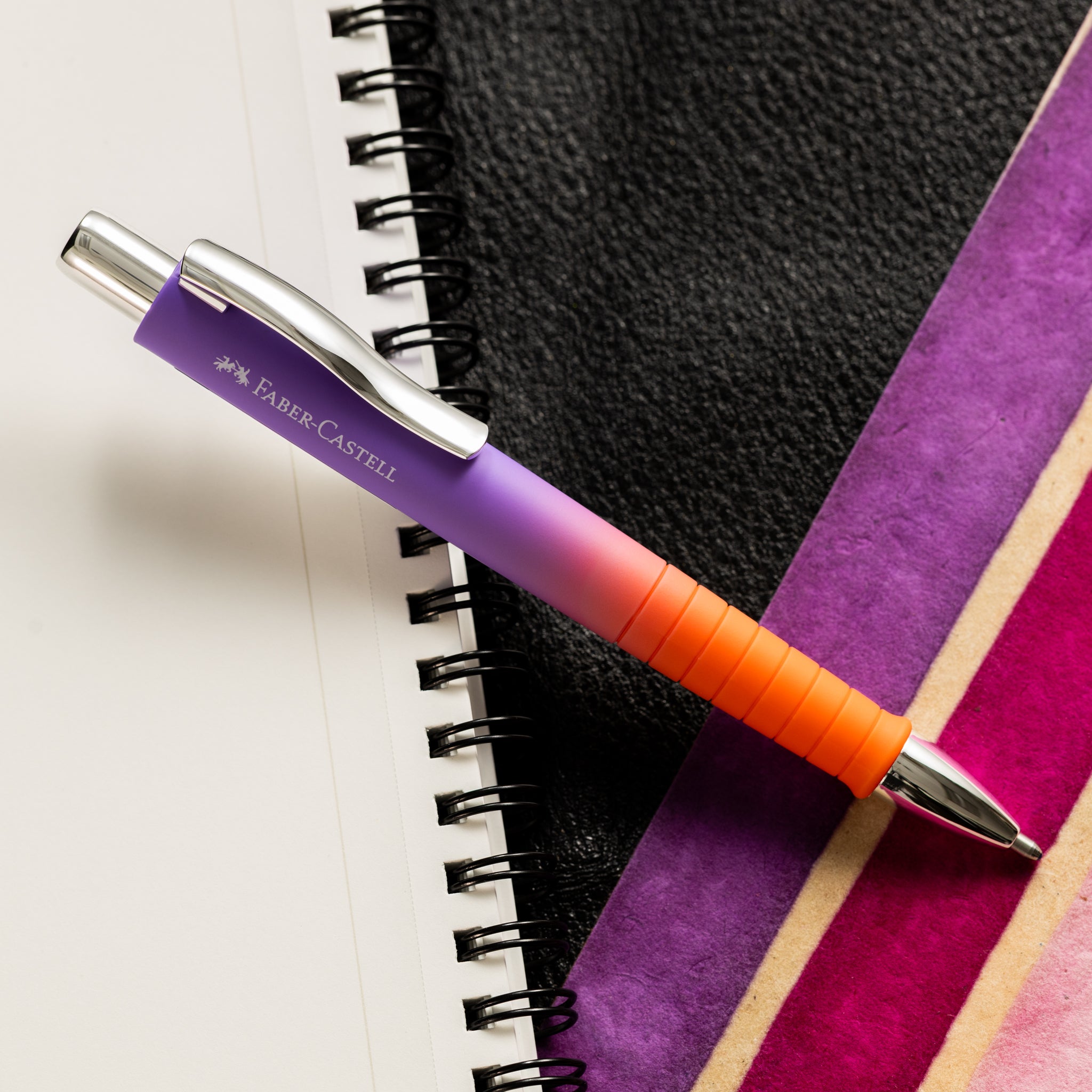 Faber - Castell Poly Flow Ball Ballpoint Pen - Punch Melon - Pen Boutique Ltd