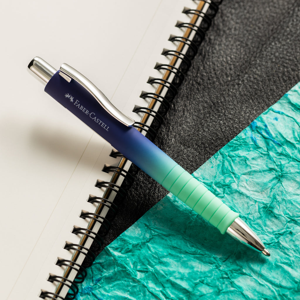 Faber - Castell Poly Flow Ball Ballpoint Pen - Buzzing Blue - Pen Boutique Ltd