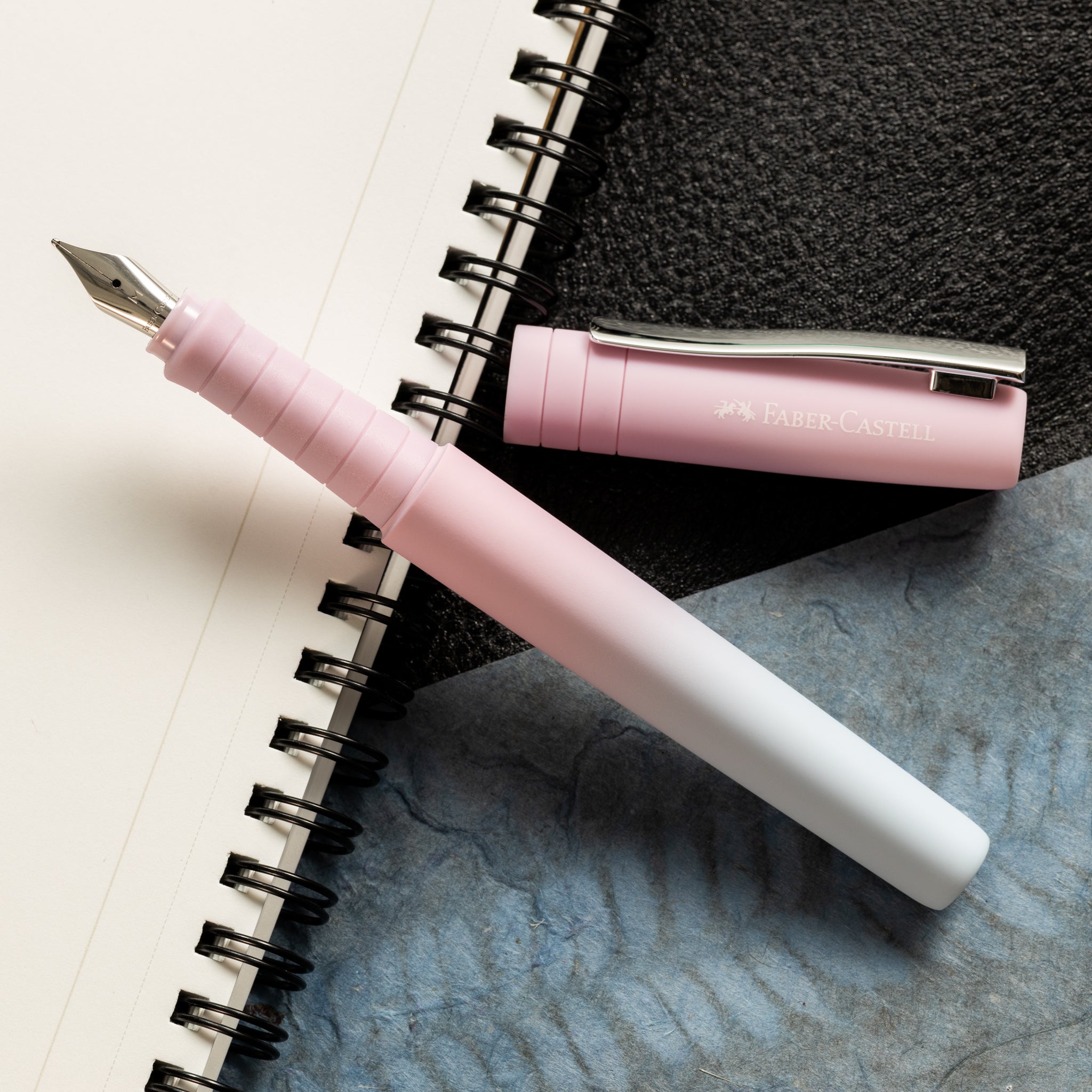 Faber - Castell Poly Flow Fountain Pen - Blushing Sky - Pen Boutique Ltd