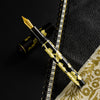 Zek Handpainted Tezhip Art Black with Gold Fountain Pen-Pen Boutique Ltd
