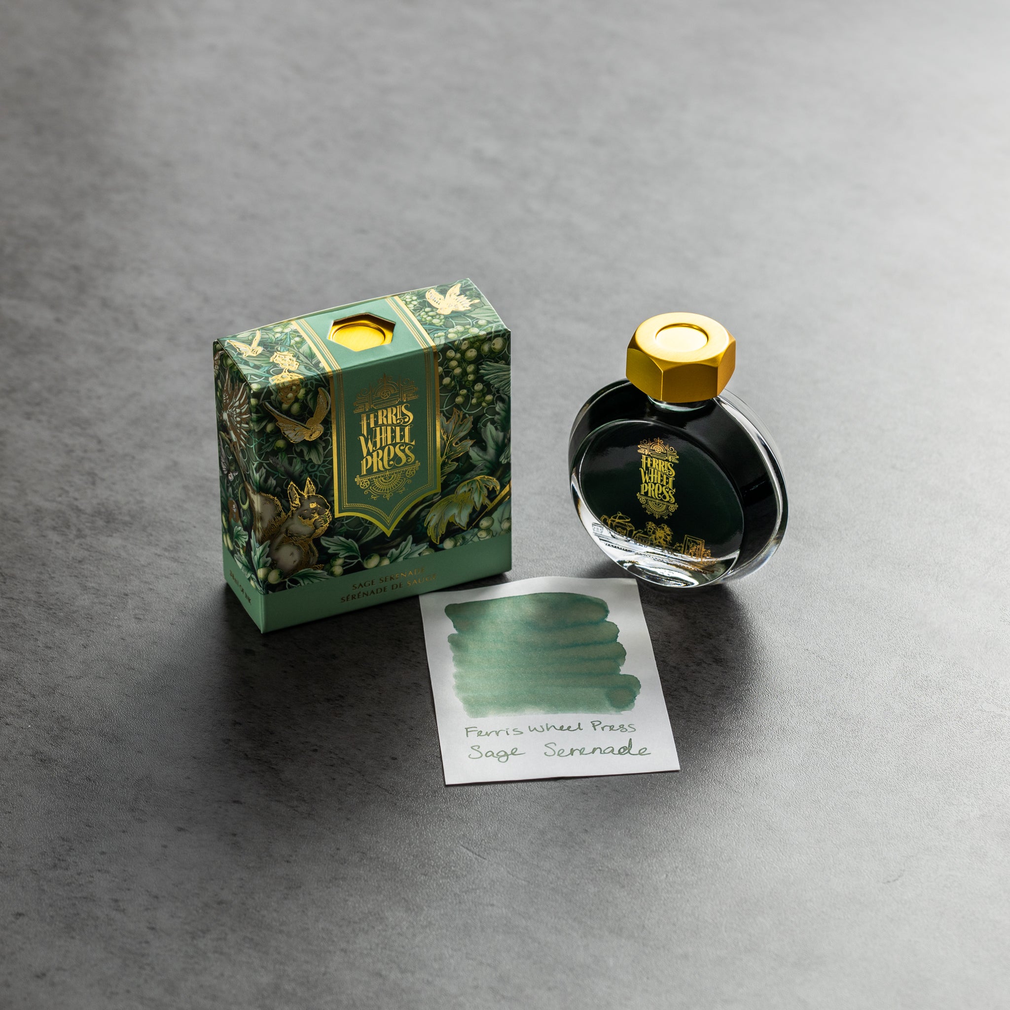 Ferris Wheel Press Ink Bottle - Sage Serenade - 38ml - Pen Boutique Ltd