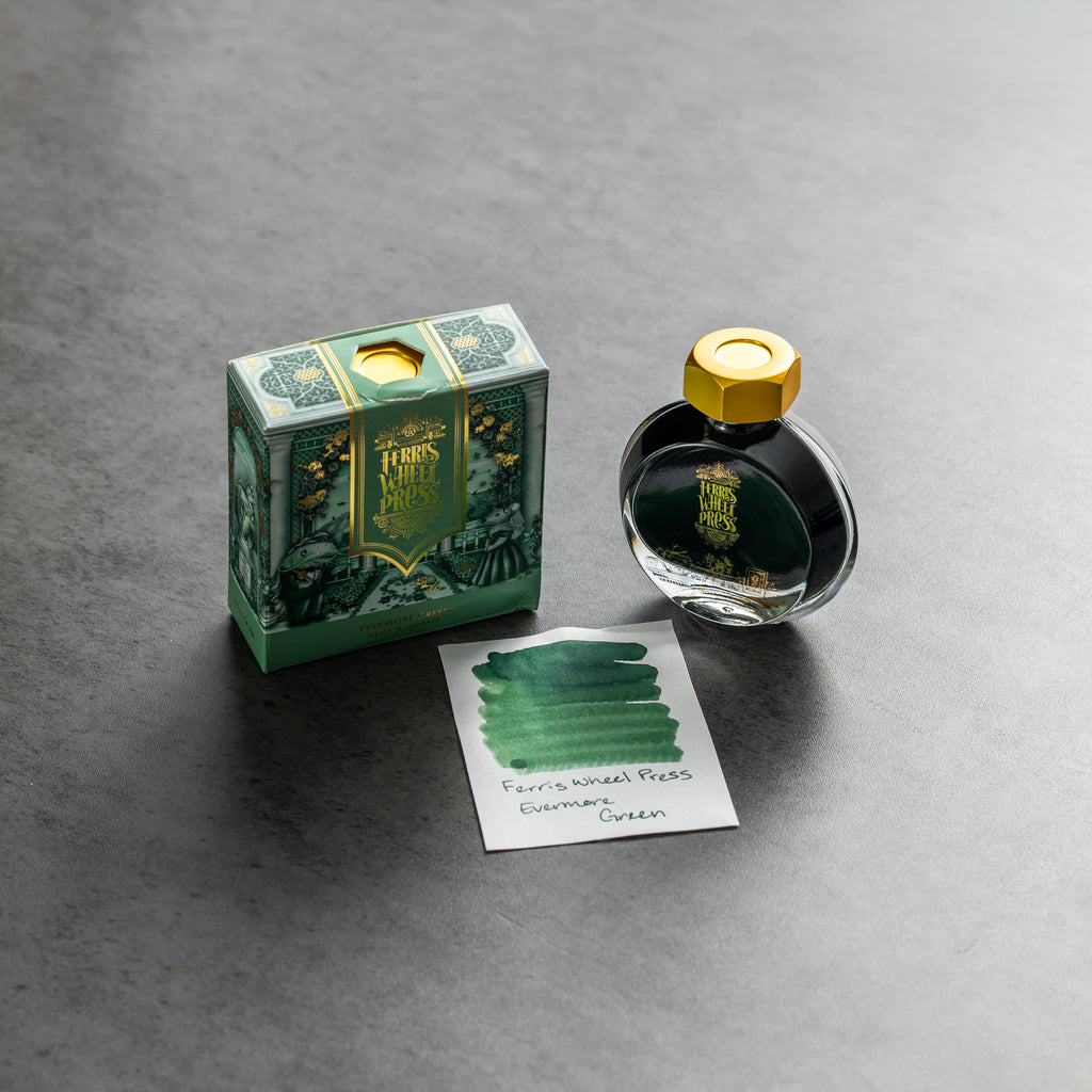 Ferris Wheel Press Ink Bottle - Evermore Green - 38ml - Pen Boutique Ltd
