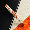 Zek Handpainted Tezhip Art Flower Red with Silver Flower Fountain Pen-Pen Boutique Ltd