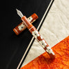 Zek Handpainted Tezhip Art Flower Red with Silver Flower Fountain Pen-Pen Boutique Ltd