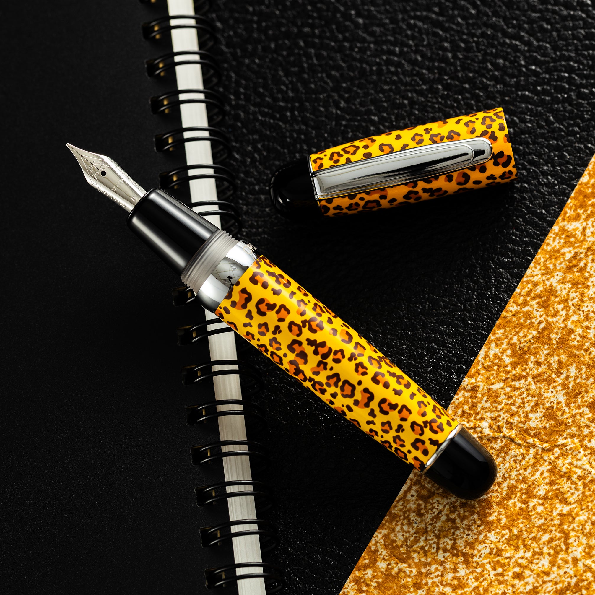 Opus 88 Mini Fountain Pen - Mara Leopard - Pen Boutique Ltd