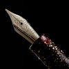 Zek Handpainted Tezhip Art Black with Silver Flower Fountain Pen-Pen Boutique Ltd