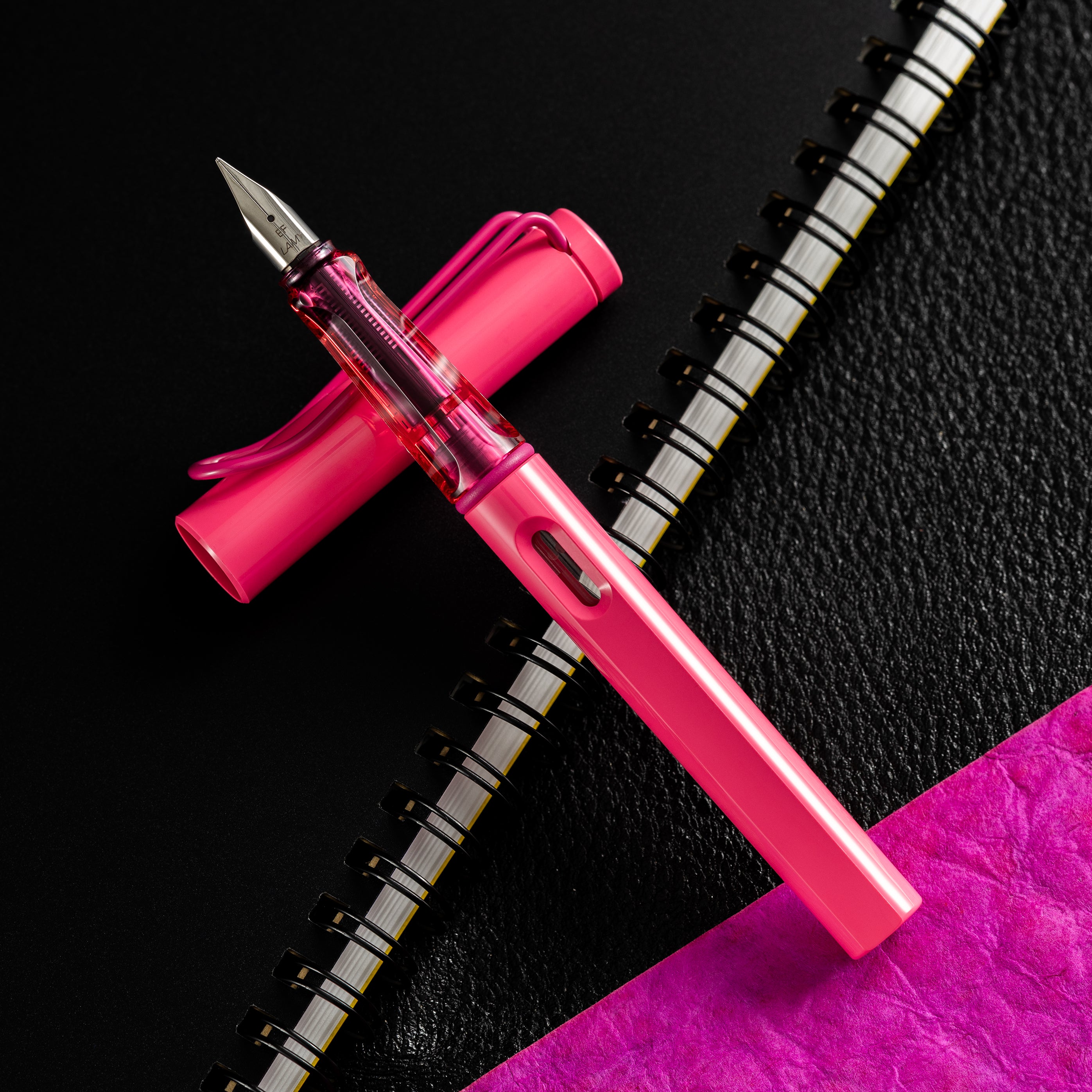 Lamy Safari Fountain Pen - Neon Pink (Special Edition) - Pen Boutique Ltd