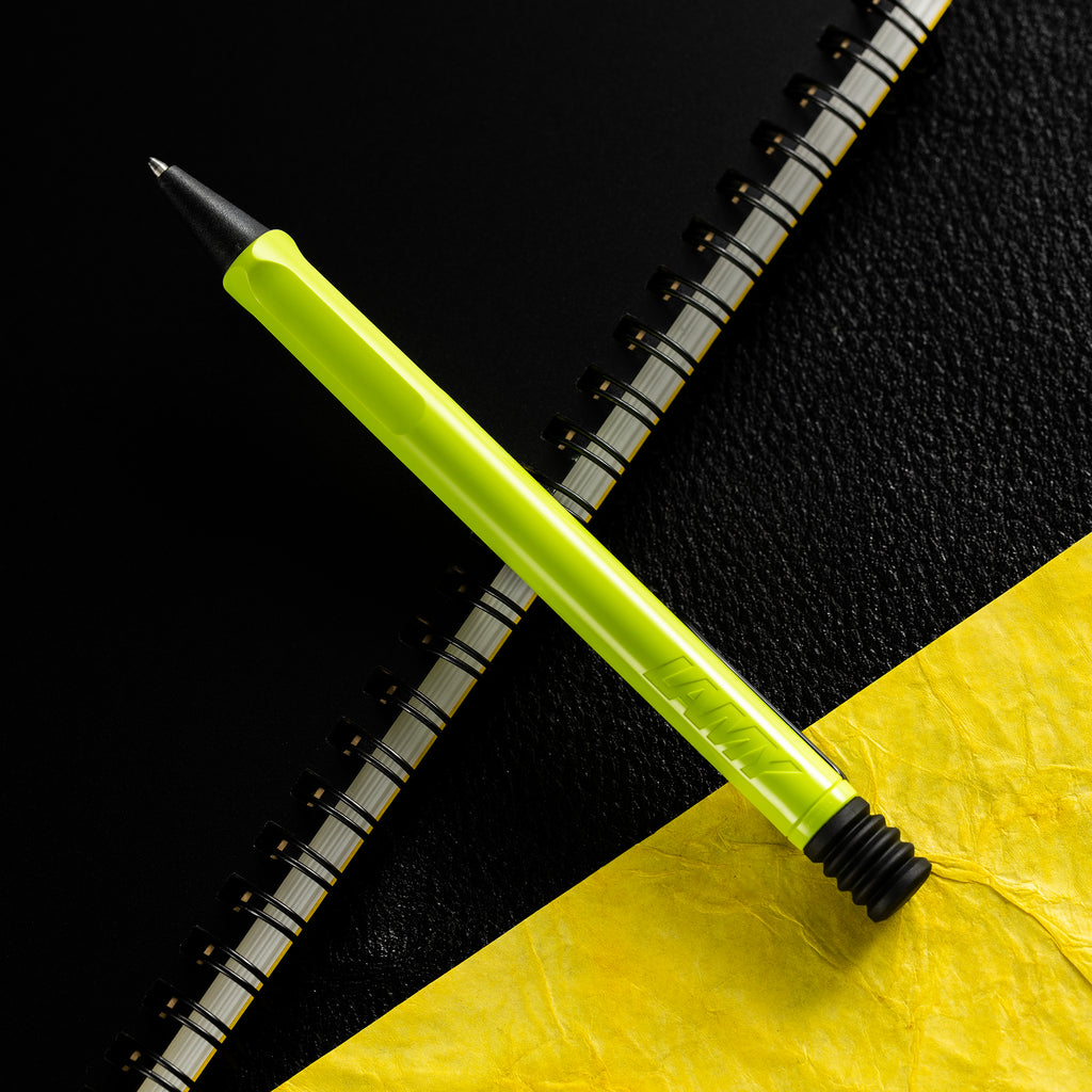 Lamy Safari Ballpoint Pen - Neon Yellow (Special Edition) - Pen Boutique Ltd
