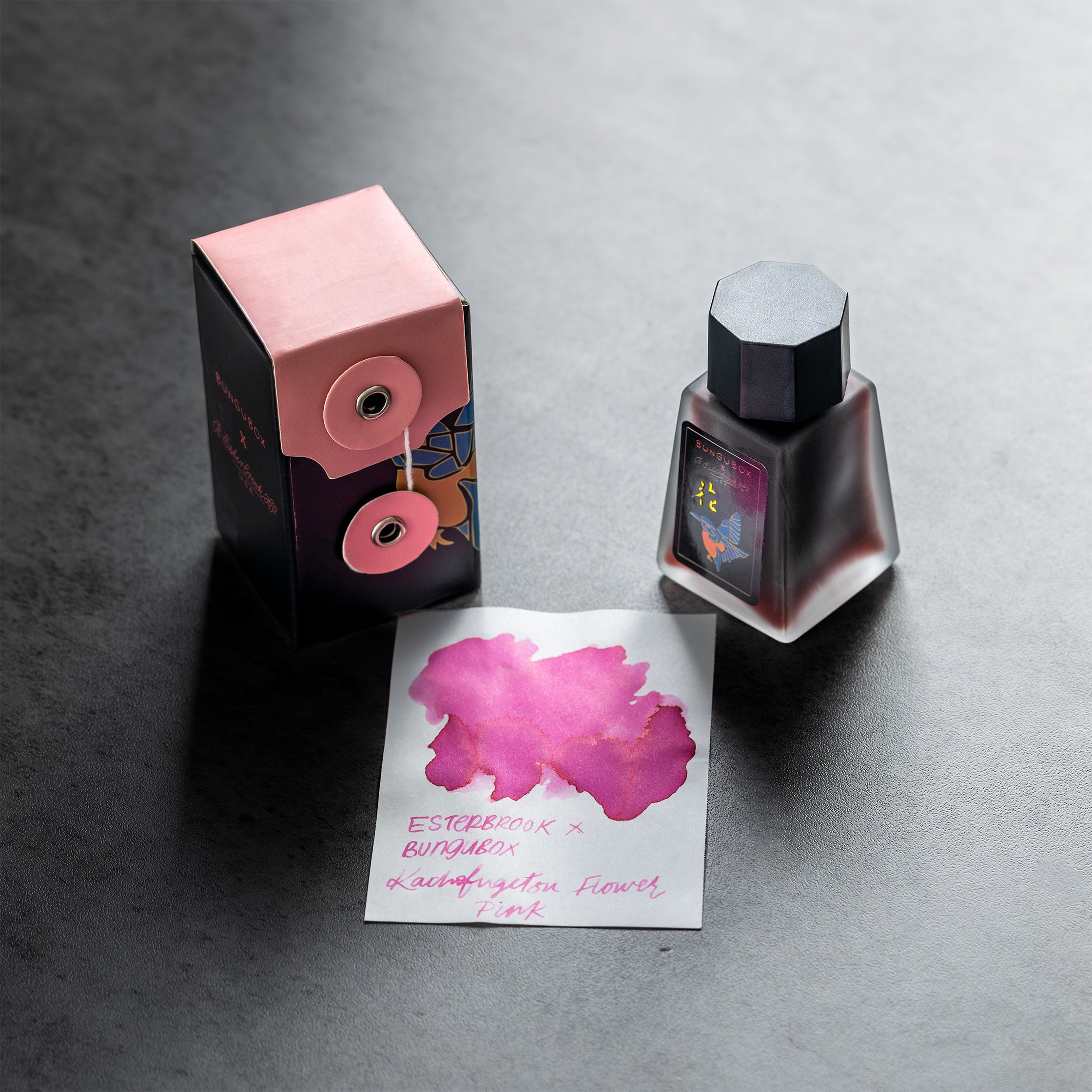Esterbrook x BUNGUBOX Ink Bottle - Kachofugetsu Flower Pink - 30ml - Pen Boutique Ltd