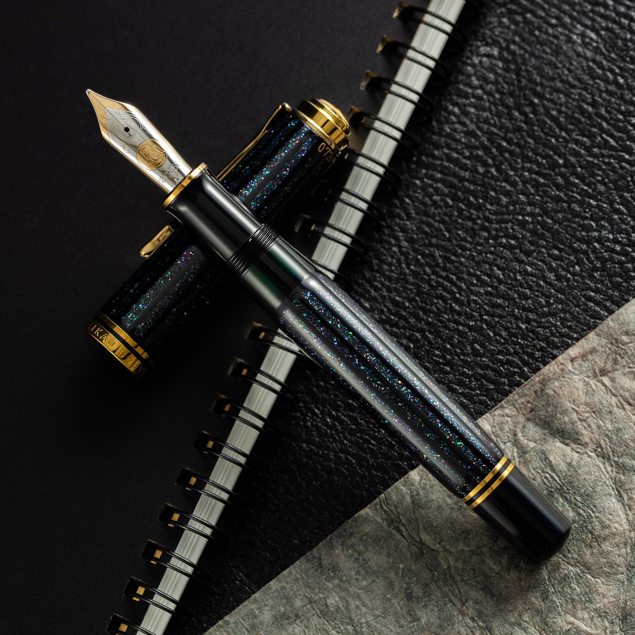 Pelikan Souveran M1000 Fountain Pen - Raden Stardust "Hoshikuzu" - 18k Nib (Limited Edition)-Pen Boutique Ltd