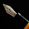 Delta DV Original Mini Fountain Pen – Black & Orange with Sterling Silver Trim – Pennino Acciaio - Pen Boutique Ltd
