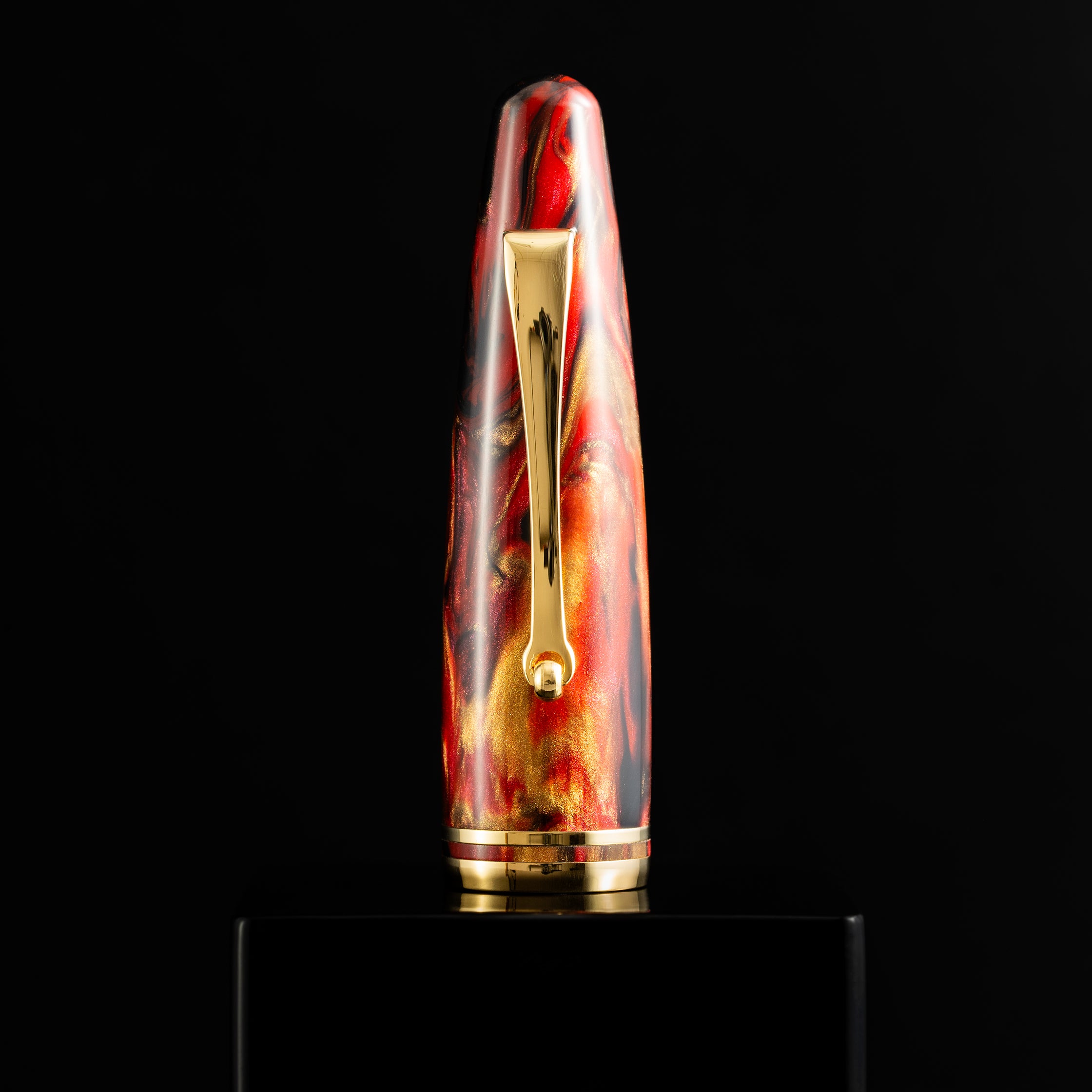 Maiora Ultra Ogiva Fountain Pen - Golden Rule - Gold Trim - Stainless Steel Nib-Pen Boutique Ltd