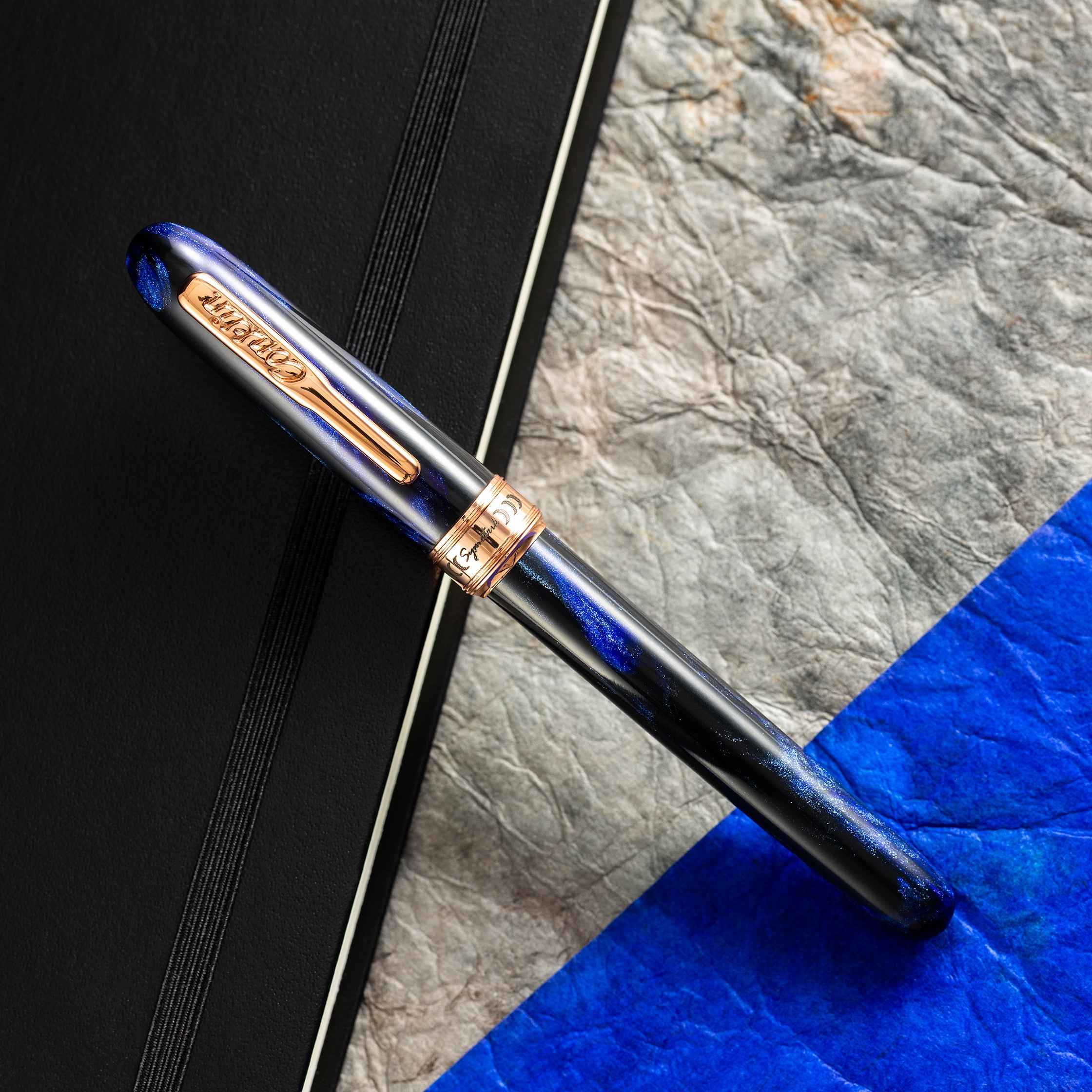 Conklin Symetrik Fountain Pen - Limited Edition - Mystic Soul "Energy" - Rose Gold Trim (Pen Boutique Exclusive)-Pen Boutique Ltd