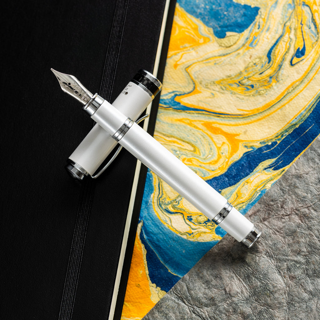 Monteverde Innova Fountain Pen - Limited Edition - Color of the Year 2026 Cloud Dancer - Chrome Trim + FREE 15ml Ink Bottle-Pen Boutique Ltd