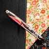 Taccia Empress Fountain Pen - Aka Fuji & Sakura on Red Chinkin (Limited Edition) - Pen Boutique Ltd