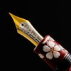 Taccia Empress Fountain Pen - Aka Fuji & Sakura on Red Chinkin (Limited Edition) - Pen Boutique Ltd