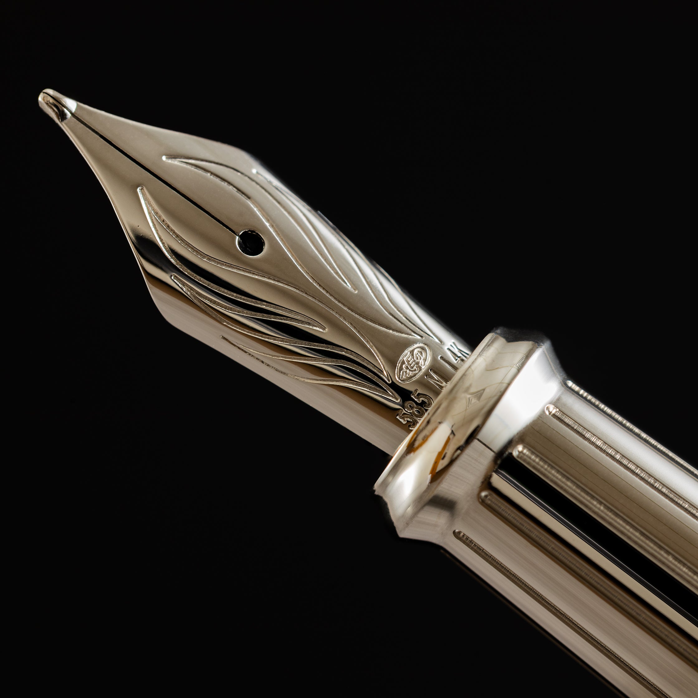 S T Dupont Line D Eternity Fountain Pen - Limited Edition - Popote Black - Palladium Trim - Pen Boutique Ltd