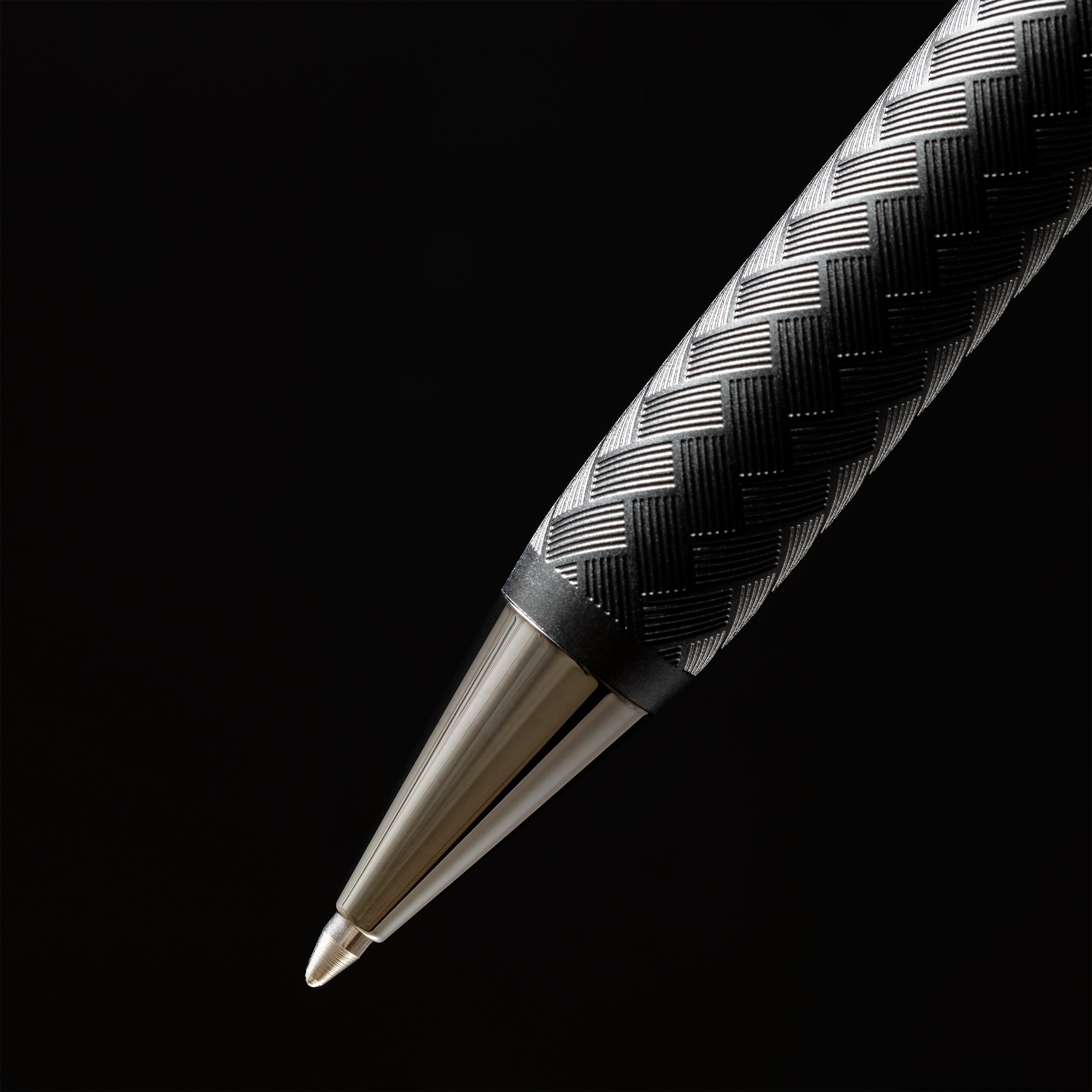 Sheaffer Legacy Ballpoint Pen - Chevron Matte Black - PVD Gunmetal Trim - Pen Boutique Ltd