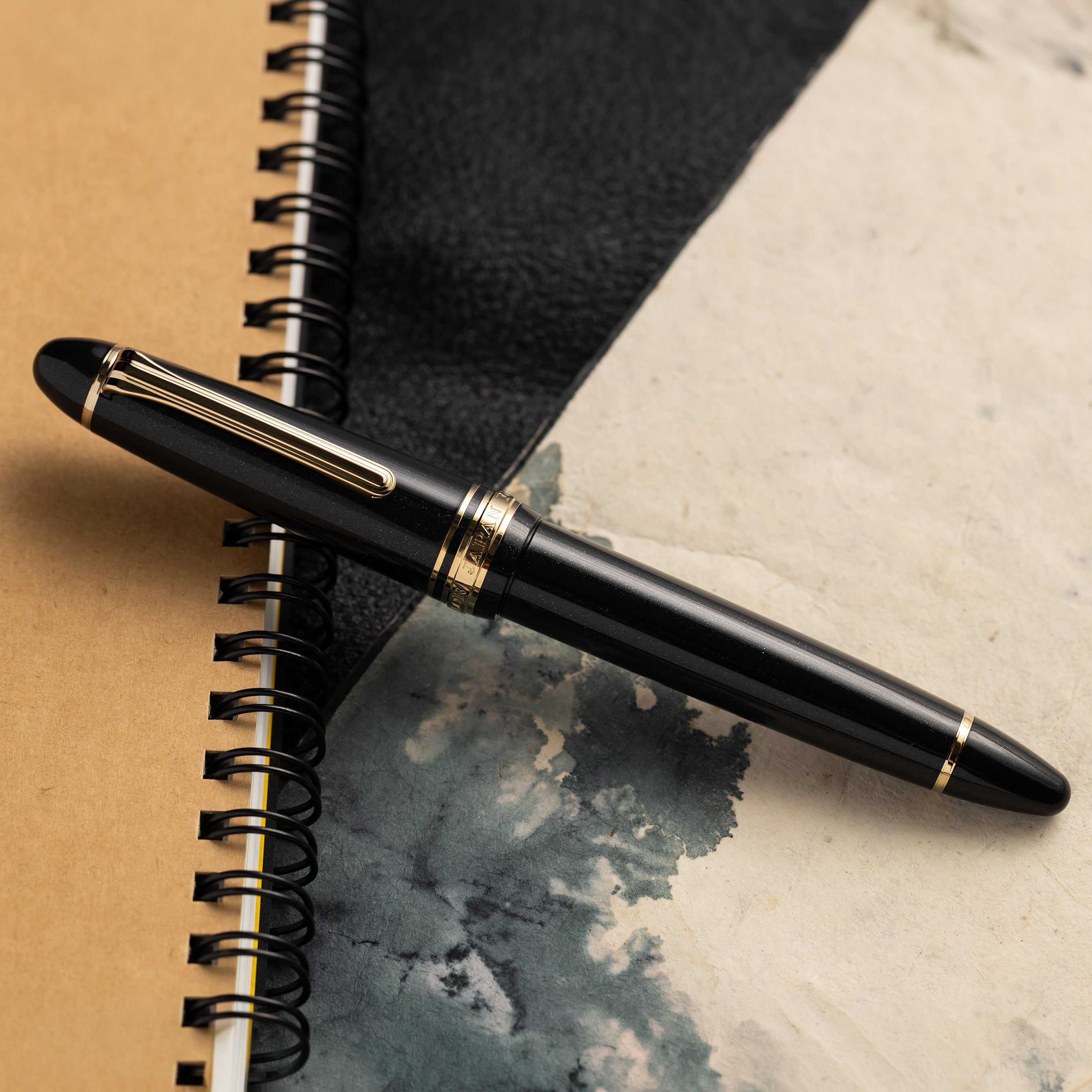 Sailor 1911L Fountain Pen - Shining Black - 18K Gold Trim - Pen Boutique Ltd