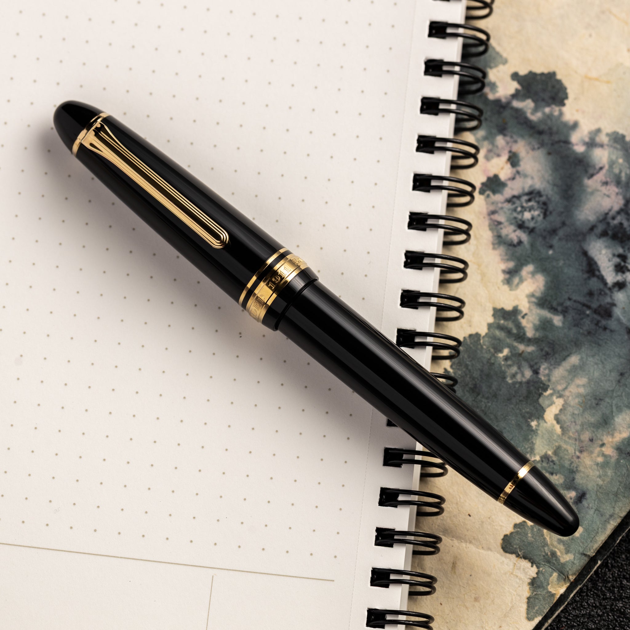 Sailor 1911L Fountain Pen - Black - 14K Gold Trim - Pen Boutique Ltd